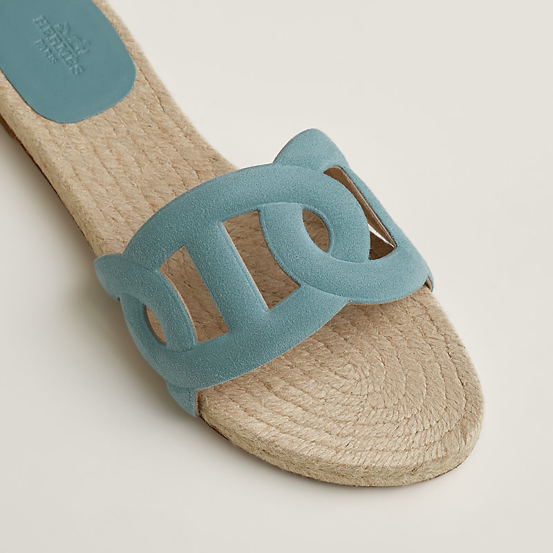 エスパドリーユ 《ファモサ》 - ブルー | Hermès - エルメス-公式サイト